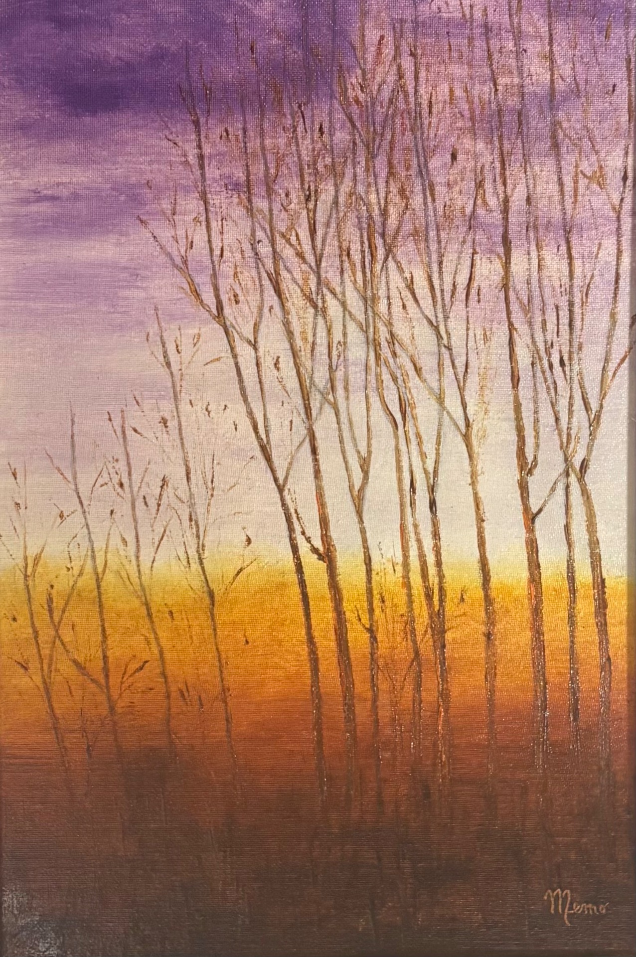 Radames "Memo" Giarelli, Autunno, olio su cartone telato